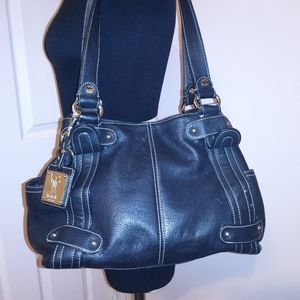 $$SOLD$$ Tignanello Purse Bag Black Leather